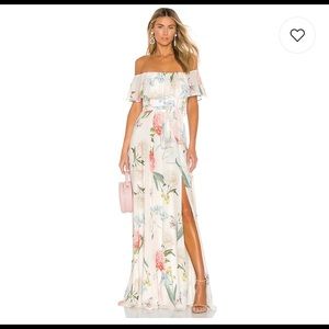 Yumi Kim Carmen Maxi Dress XS Off The Shoulder